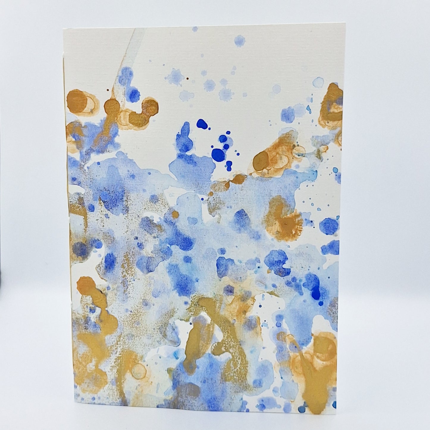 Notizbuch - Blanko - Blau-Gold C