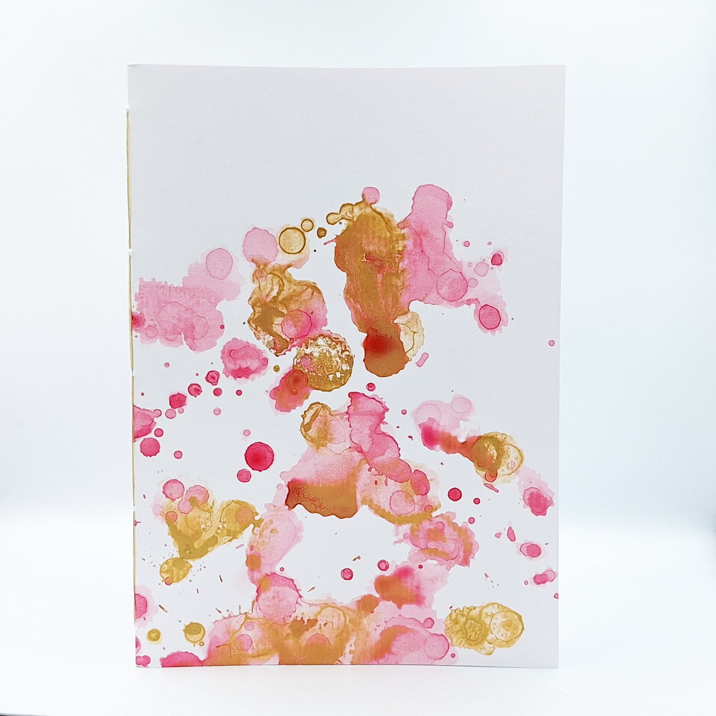 Notizbuch - Blanko - Rot-Gold A