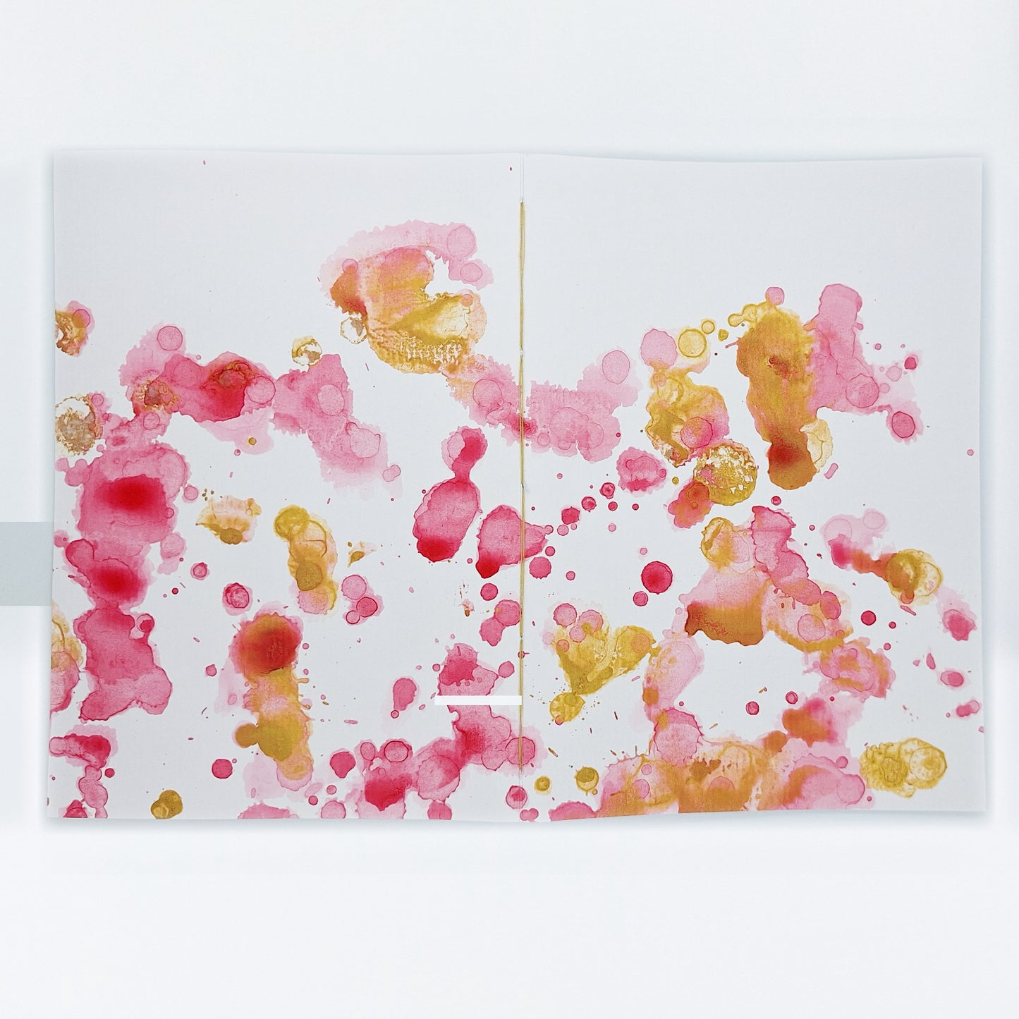 Notizbuch - Blanko - Rot-Gold A