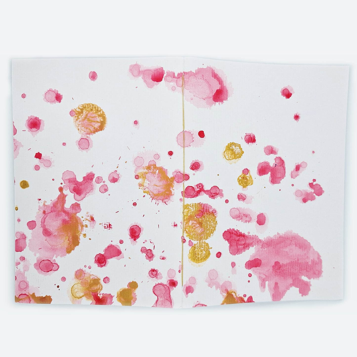 Notizbuch - Blanko - Rot-Gold D