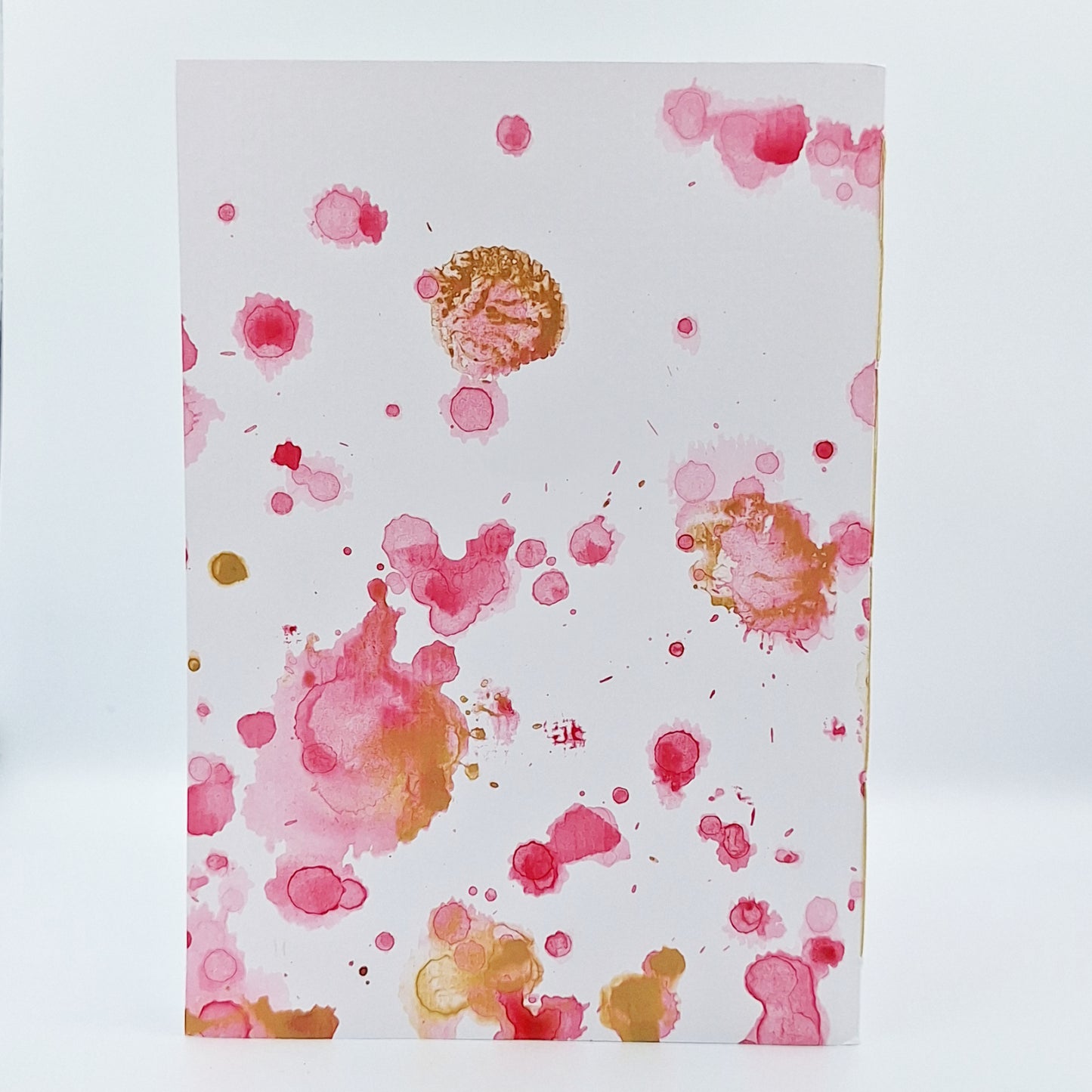 Notizbuch - Blanko - Rot-Gold D