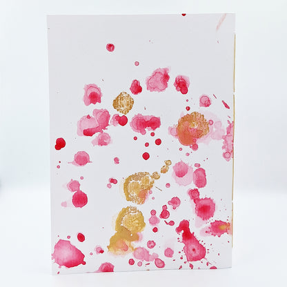 Notizbuch - Blanko - Rot-Gold C