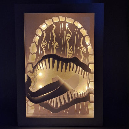 Paper Cut LED Lampe - "THE Door"