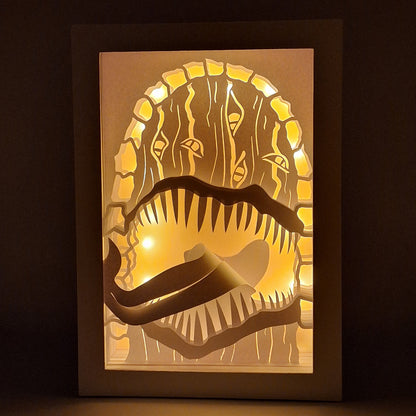 Paper Cut LED Lampe - "THE Door"